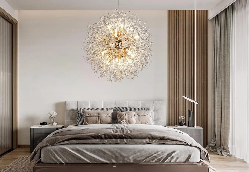 statement globe chandelier